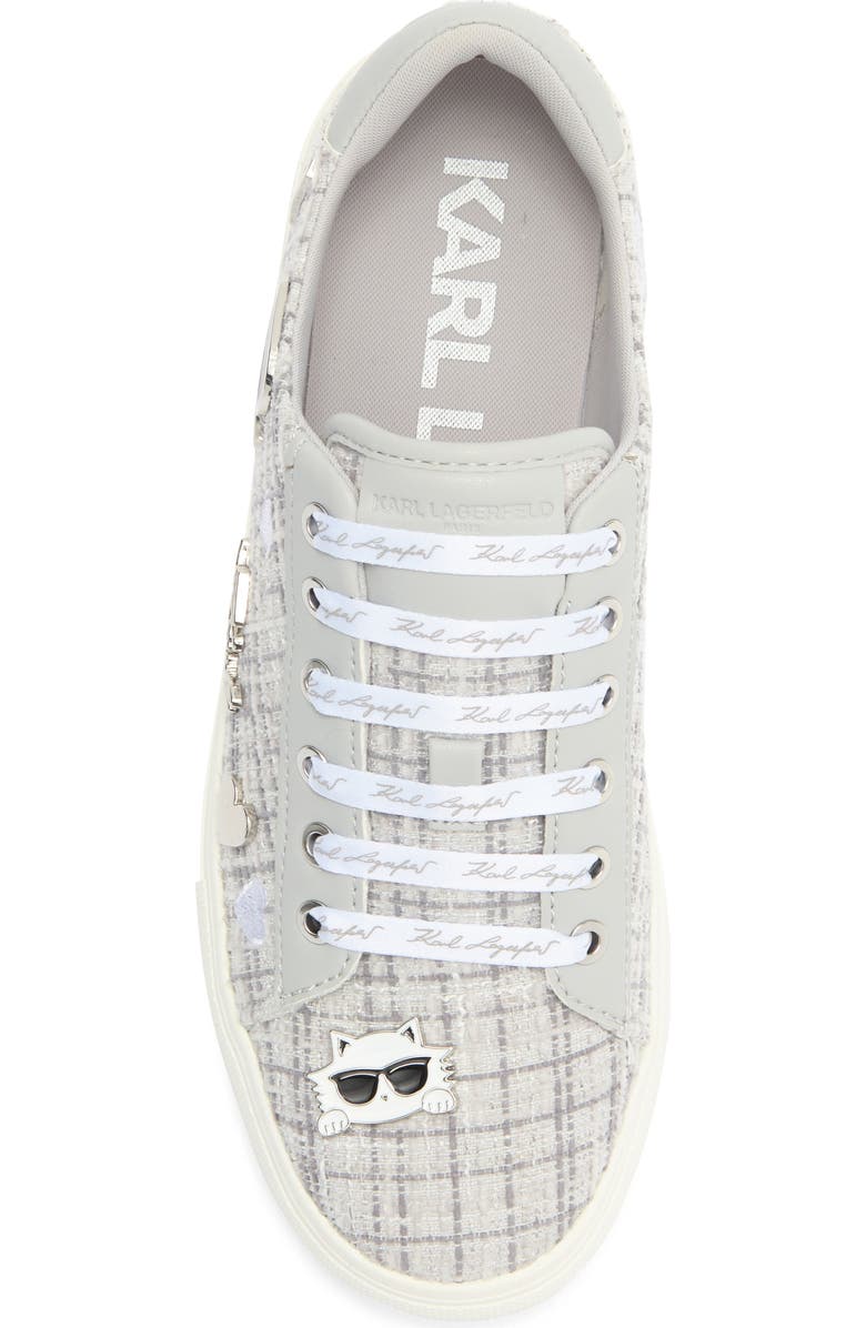 KARL LAGERFELD PARIS Cate Pins Sneaker, Alternate, color, Grey