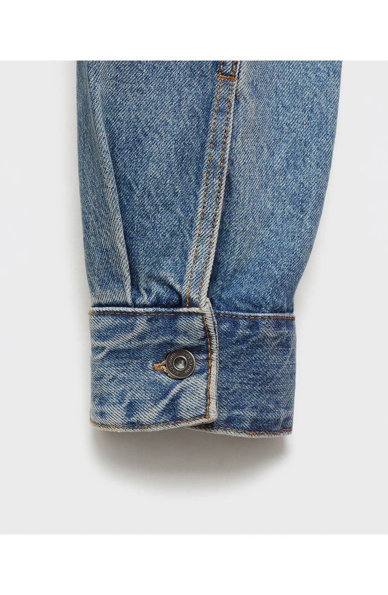 MANGO Regular Fit Denim Overshirt, Alternate, color,