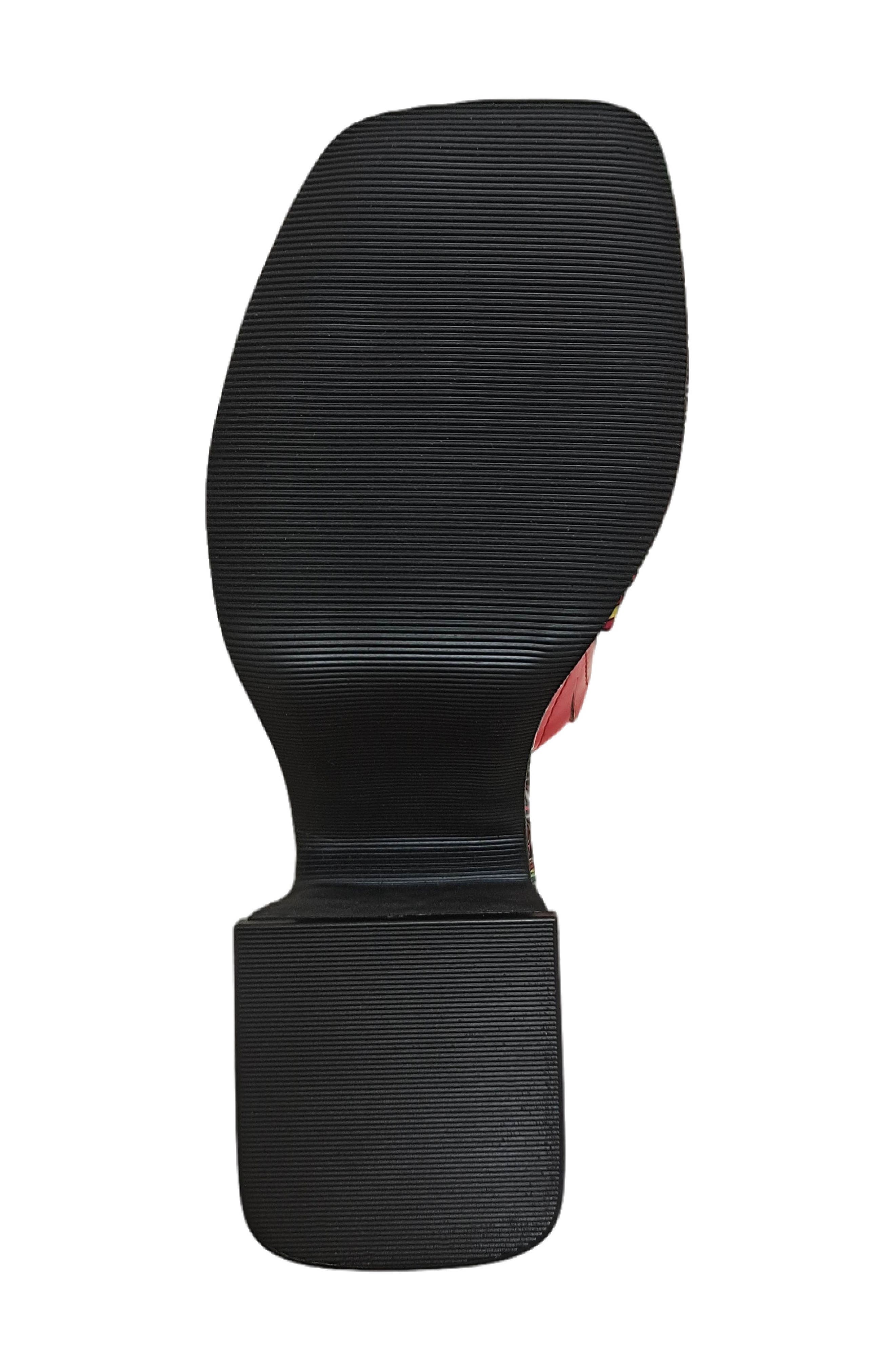 Porto Platform Sandal, Alternate, color, RED MULTI