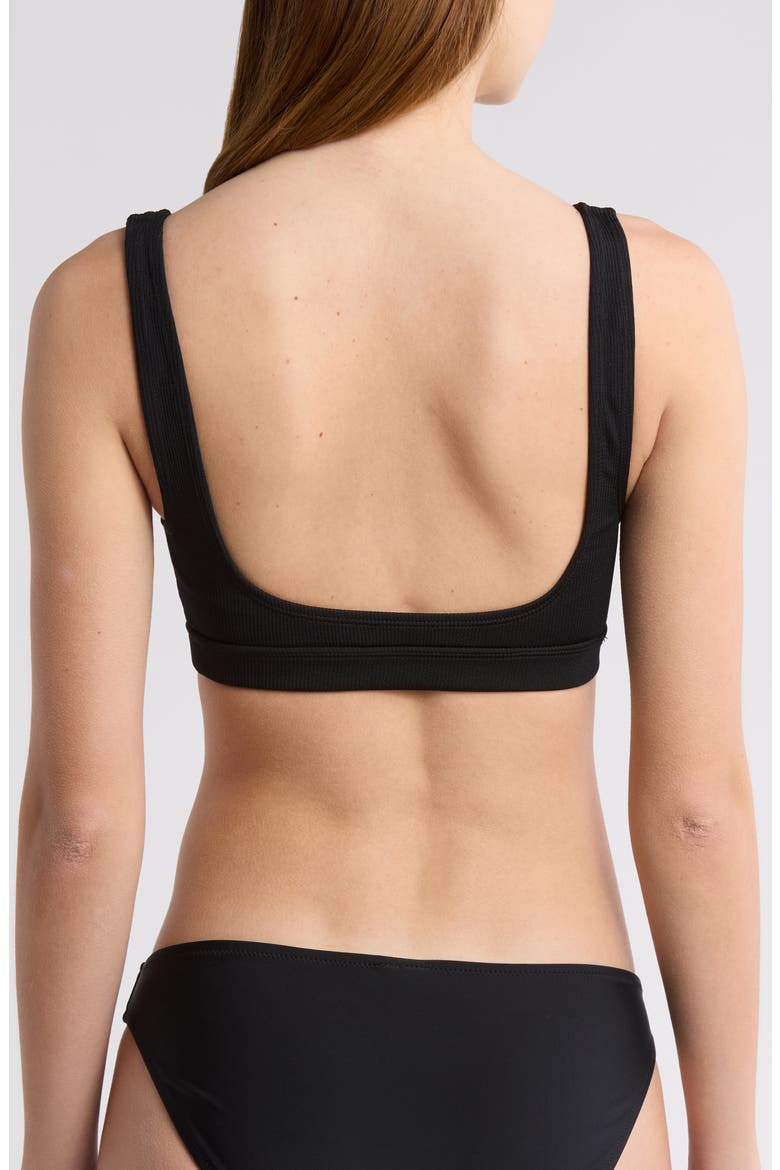 Crop Rib Bikini Top, Alternate, color, BLACK