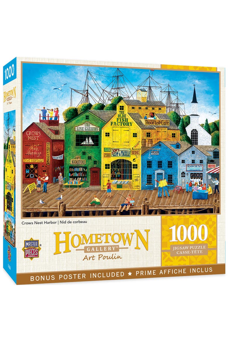 Crows Nest Harbor 1000 Piece Puzzle, Main, color, Multicolor