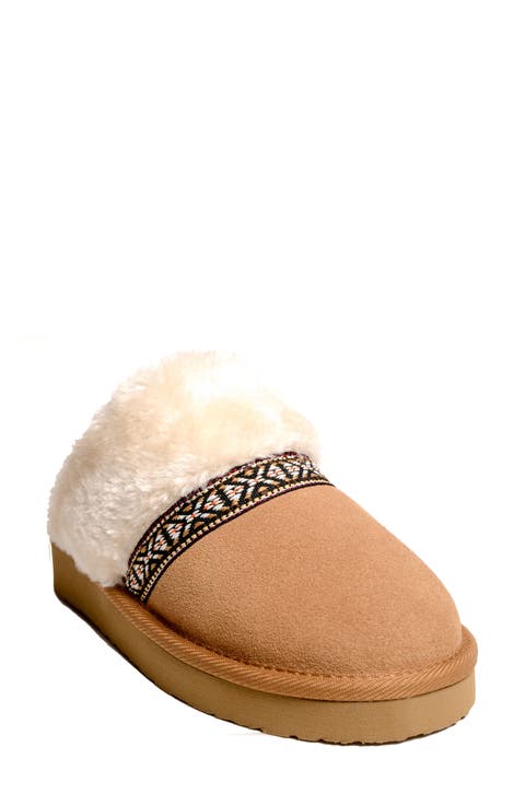 Corie Faux Fur Scuff Slipper (Women)