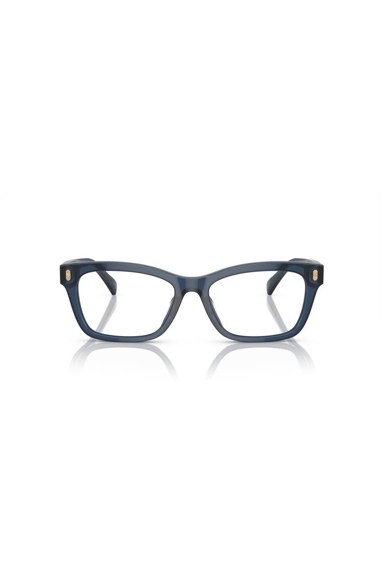 54mm Rectangle optical glasses, Alternate, color, Blue