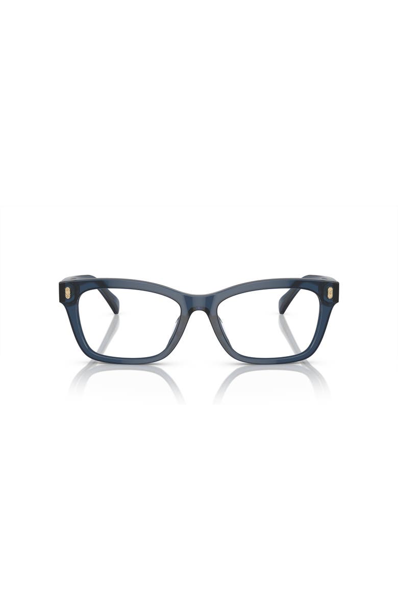 RALPH 54mm Rectangle optical glasses, Alternate, color, Blue