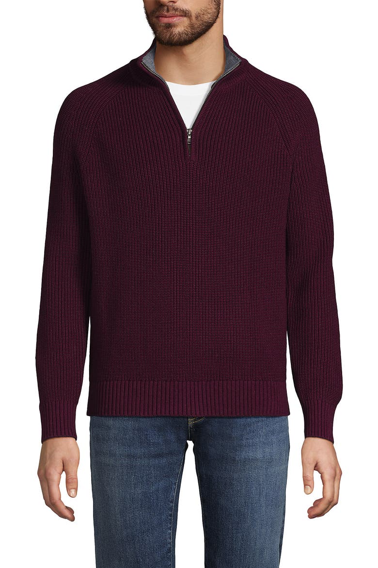 Drifter Quarter Zip Sweater, Main, color, Lush Burgundy