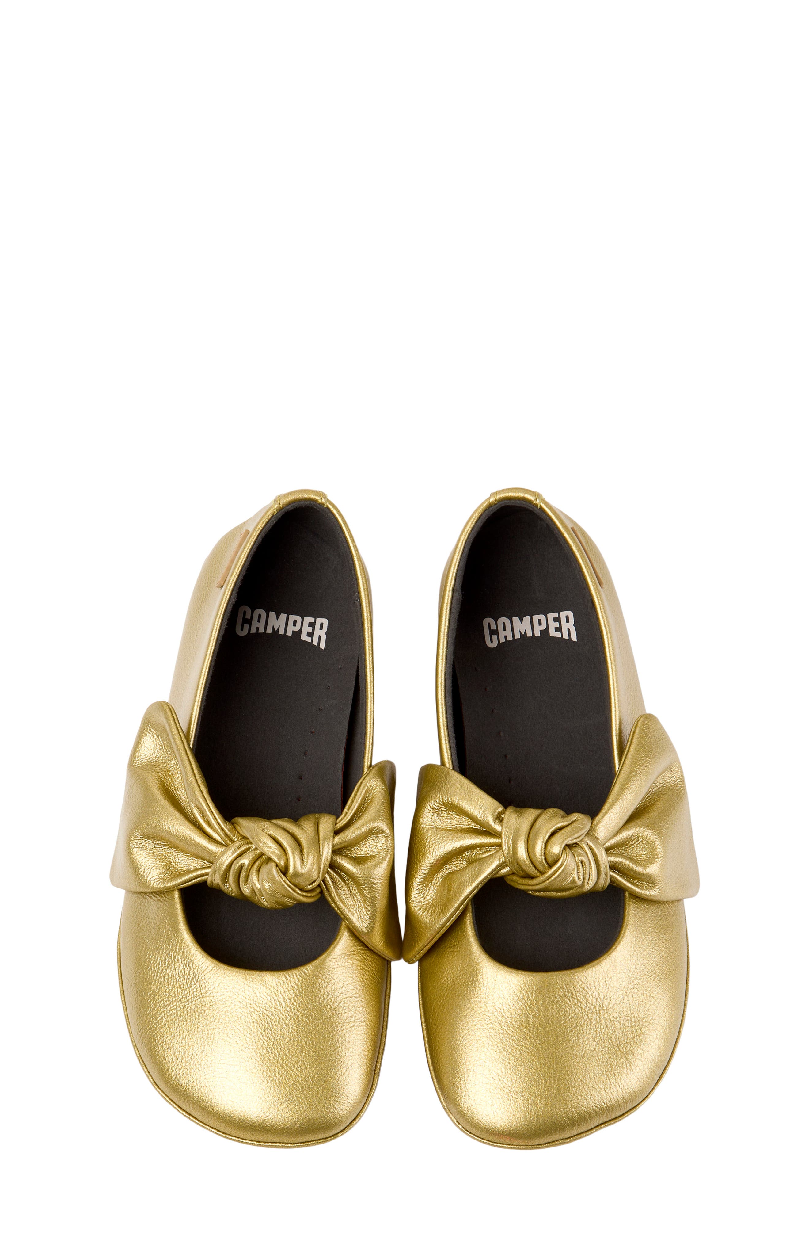 Kids' Right Ballerina Flat, Alternate, color, GOLD