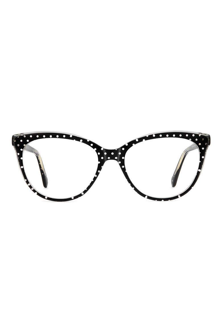 kariane 55mm oval reading glasses, Main, color, PATTERN BLACK