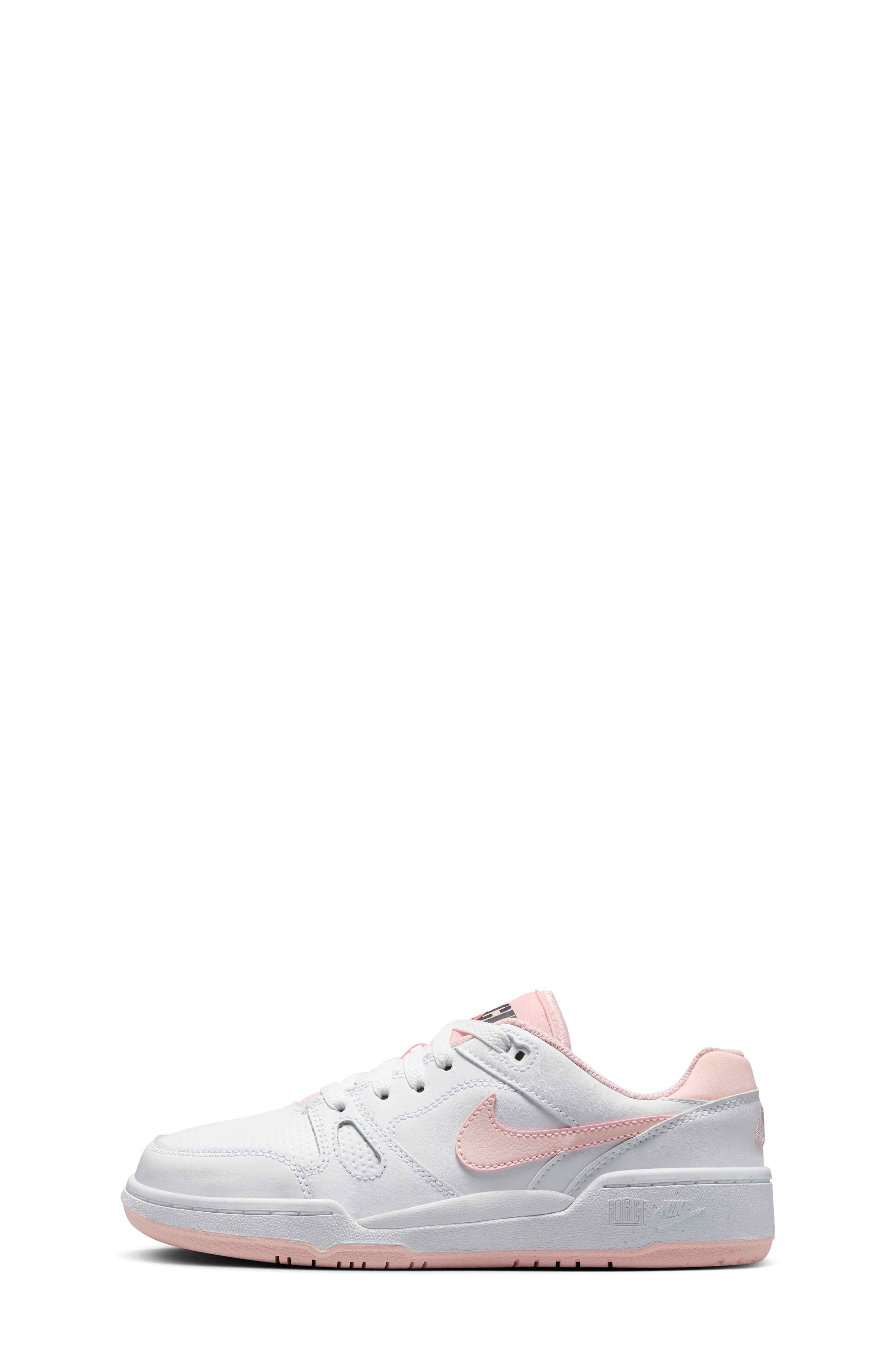 Nike Full Force Lo Sneaker, Alternate, color, White/ Mango/ Black/ Pink
