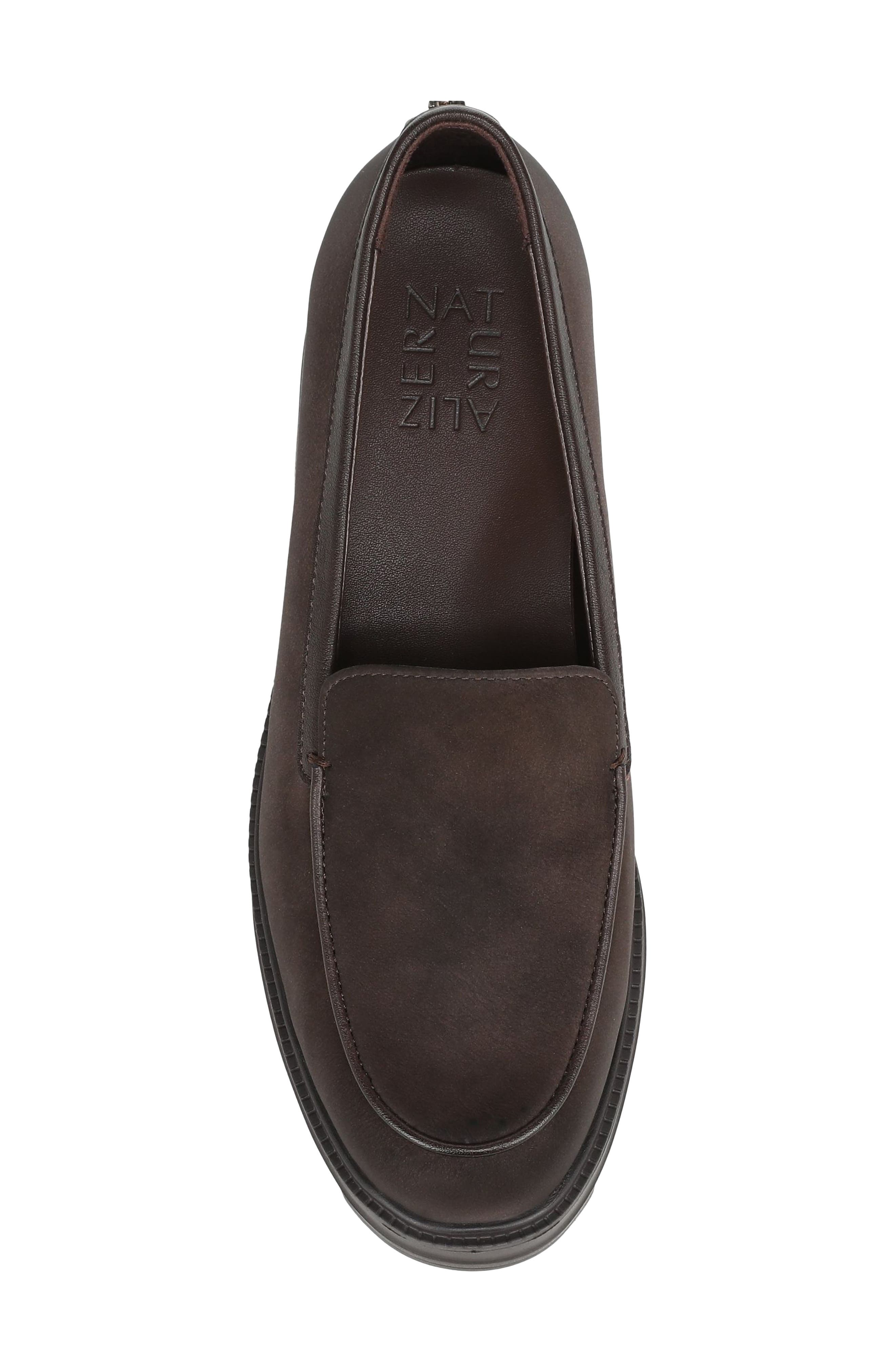 Luly Faux Leather Loafer, Alternate, color, DARK BROWN FAUX LEATHER