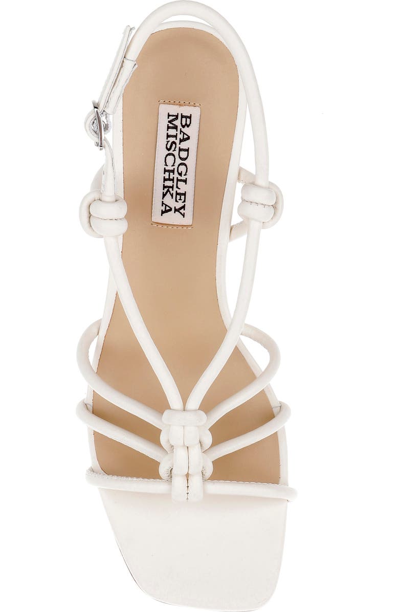 Badgley Mischka Collection Xiara Slingback Sandal, Alternate, color, Cream Leather