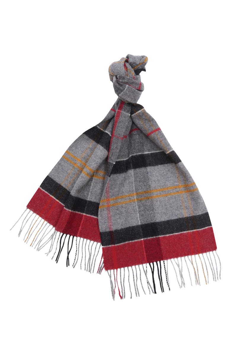 Barbour Inverness Tartan Wool Scarf, Main, color, 