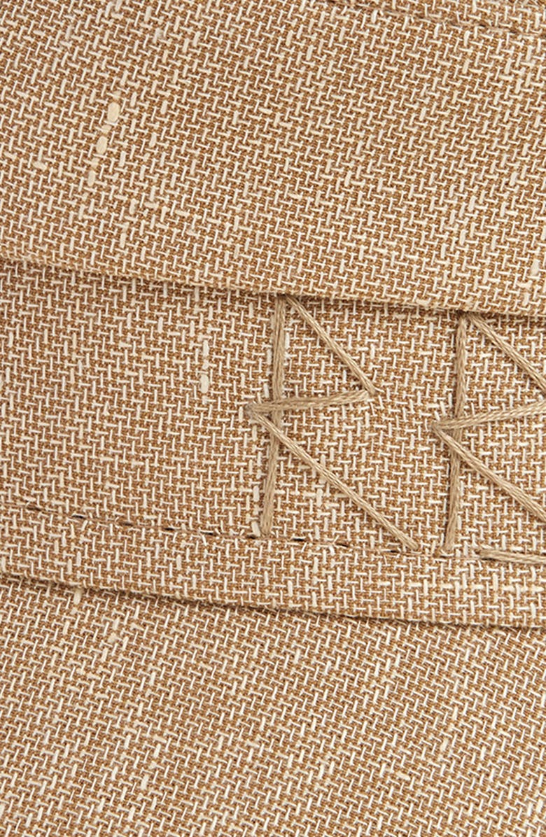 Ruslan Baginskiy Linen & Wool Blend Newsboy Cap, Alternate, color, Natural Straw