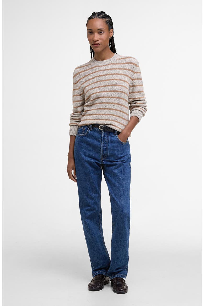 Claydon Stripe Wool Blend Sweater, Alternate, color, OATMEAL STRIPE