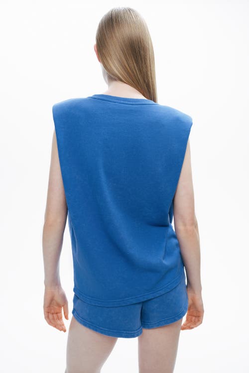 Shop Nocturne Padded T-shirt In Royal Blue