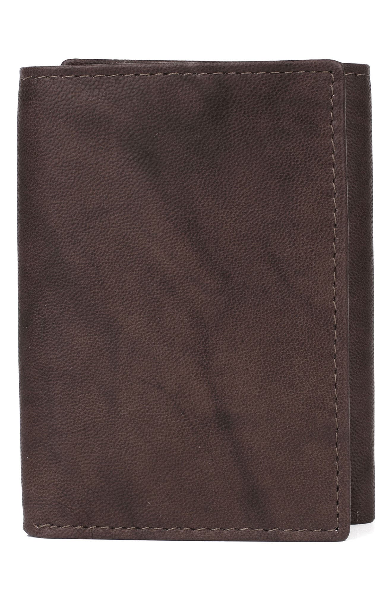BUXTON RFID Three-Fold Leather Wallet