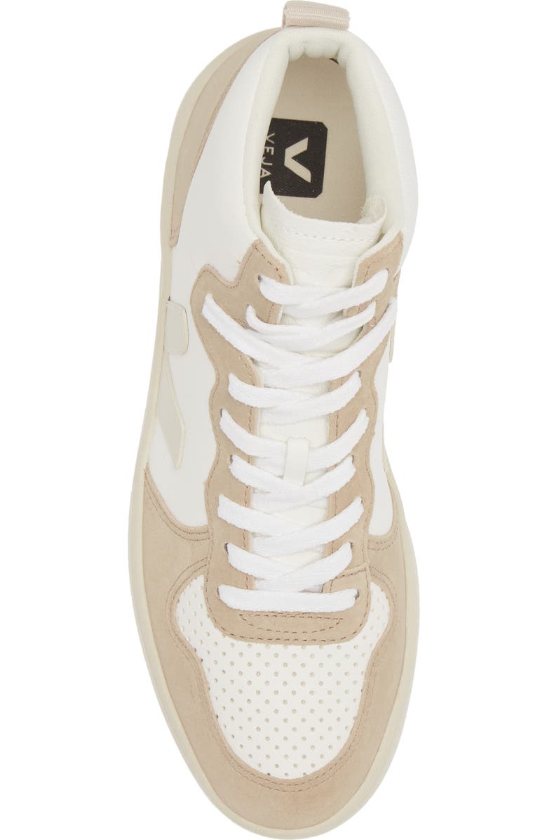 Veja V-15 High Top Sneaker, Alternate, color, Extra-White Pierre Sahara
