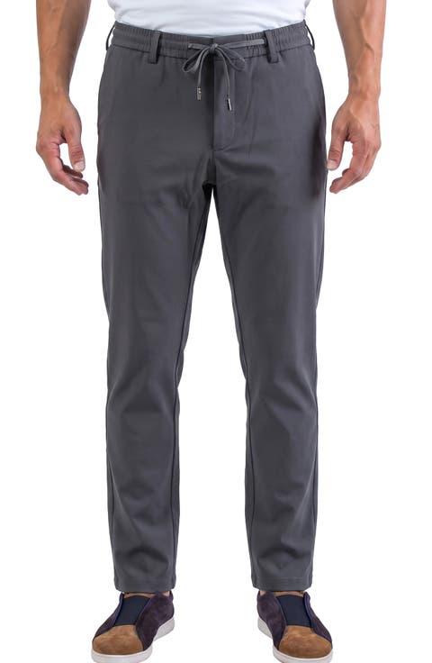 Drawstring Waist Performance Pants