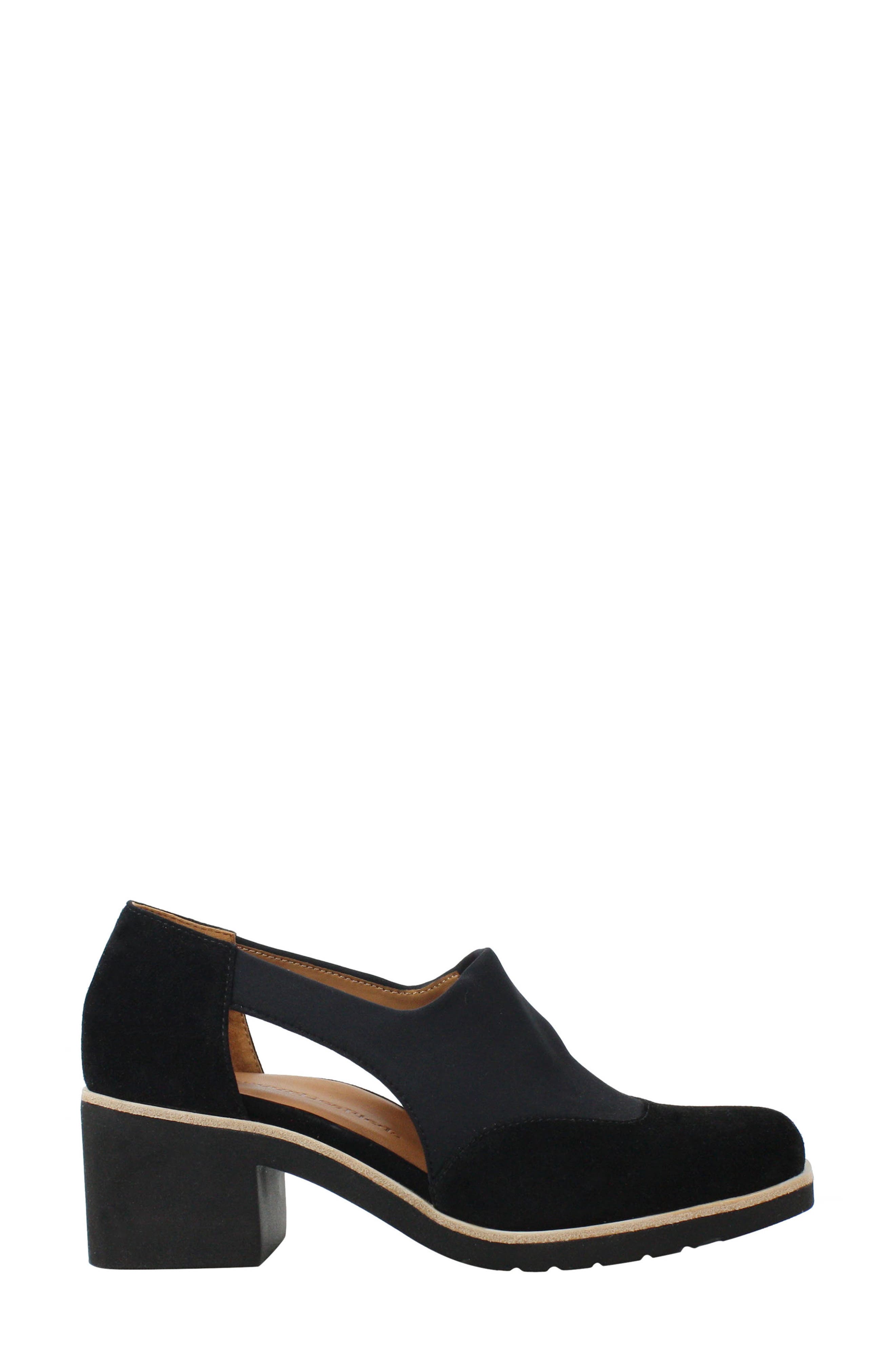 L'Amour des Pieds Questa Cutout Block Heel Loafer, Alternate, color, 