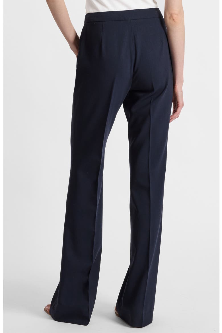Bethany Flared Pant in Virgin Wool Stretch, Alternate, color, MIDNIGHT