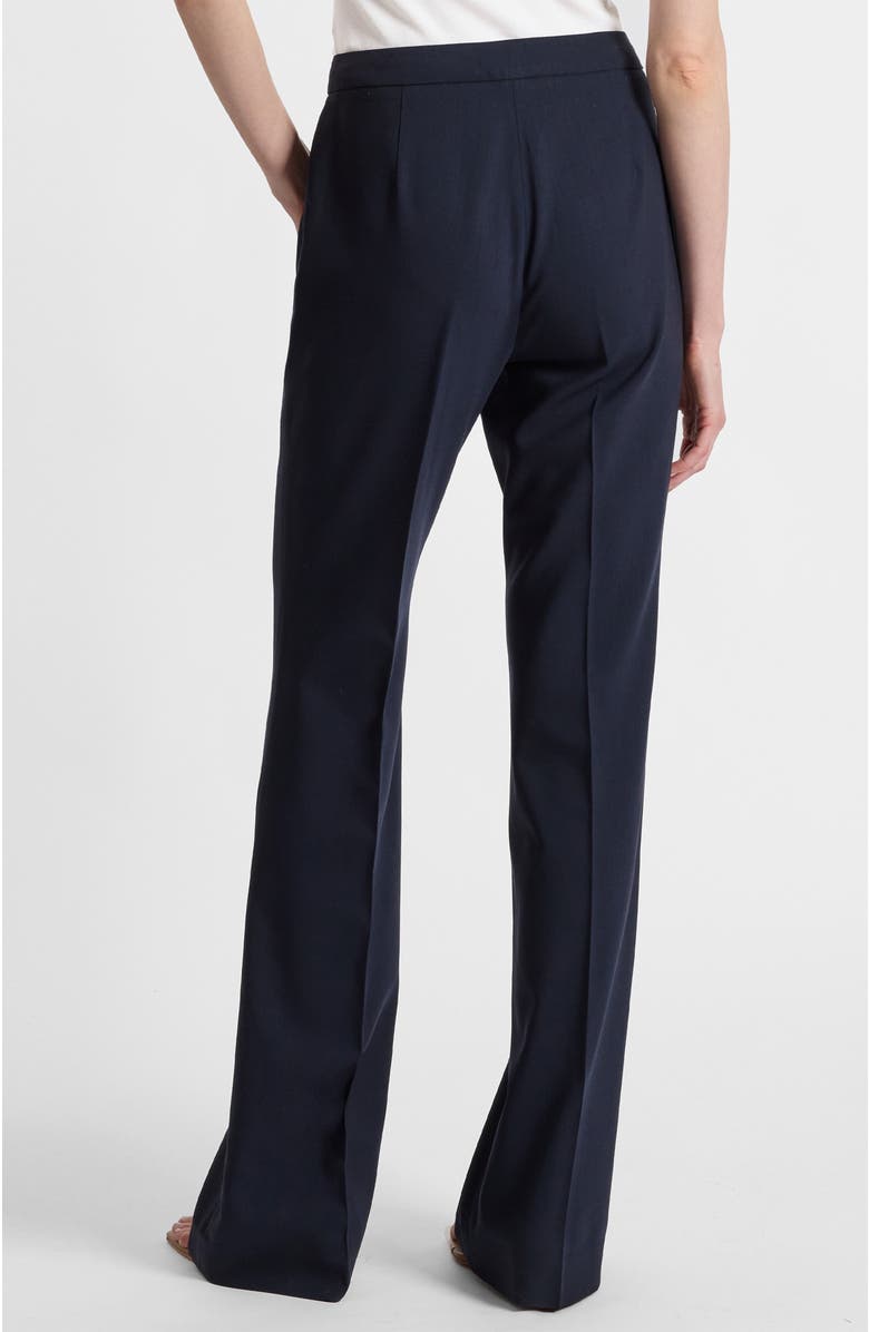 Santorelli Bethany Flared Pant in Virgin Wool Stretch, Alternate, color, Midnight