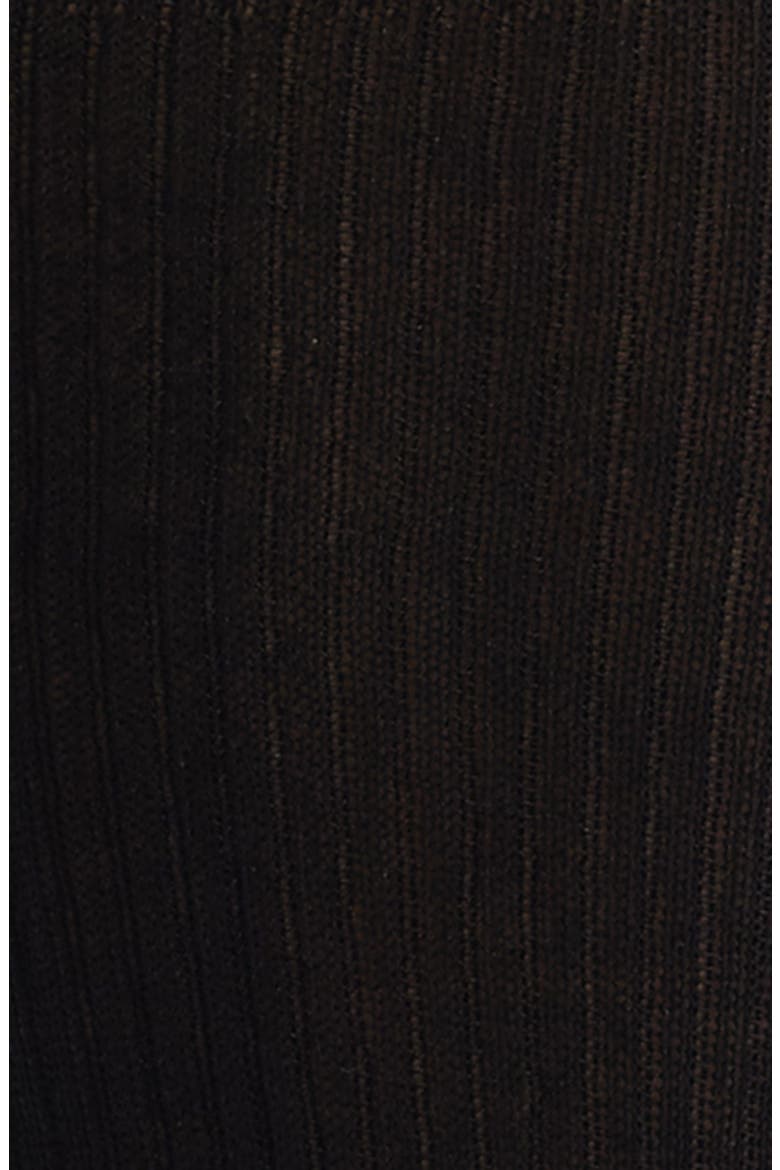 Show Pony Cotton Blend Rib Stirrup Socks, Alternate, color, BLACK