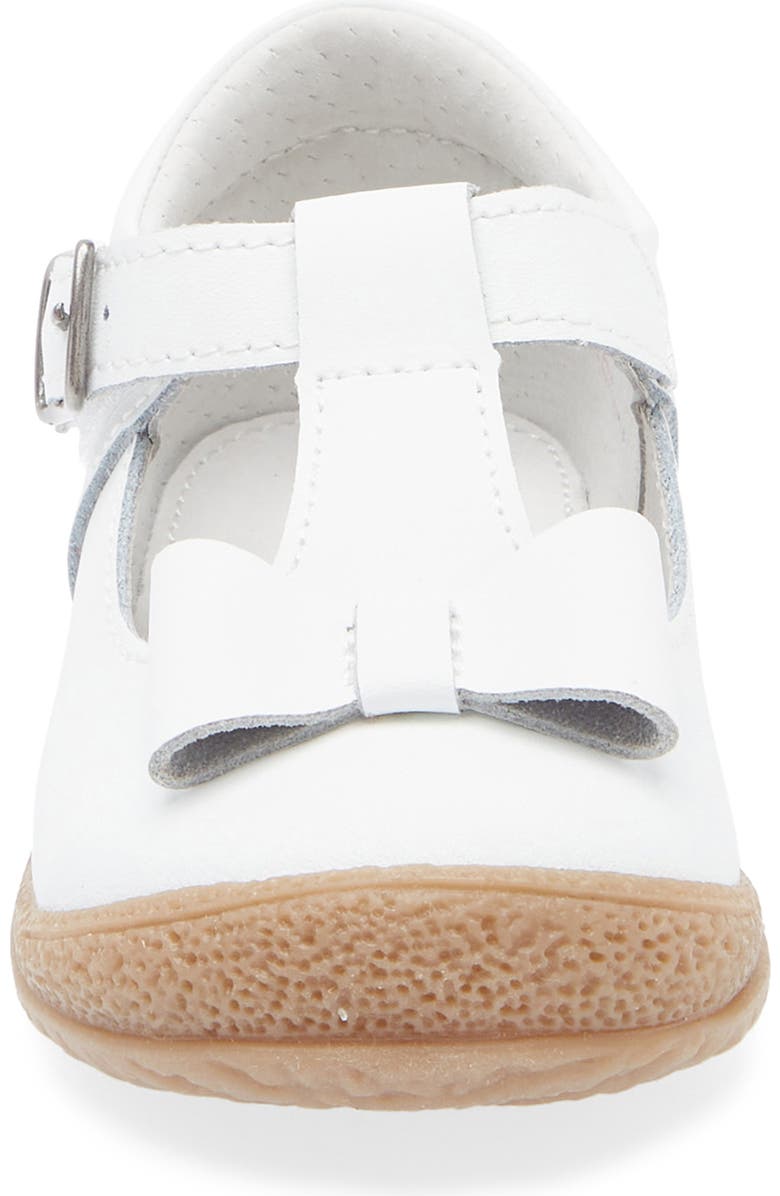 L'AMOUR Kids' Emma Bow T-Strap Flat, Alternate, color, White