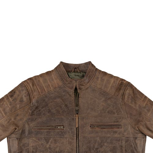 Last Wolf Death Valley Racer Jacket In Brown