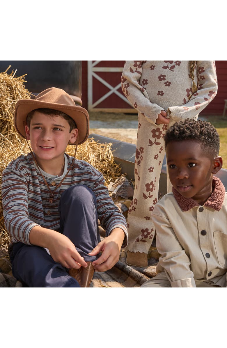 Modern Moments<sup
™</sup
 by Gerber Henley Top and Pant Set, Alternate, color, Stripes