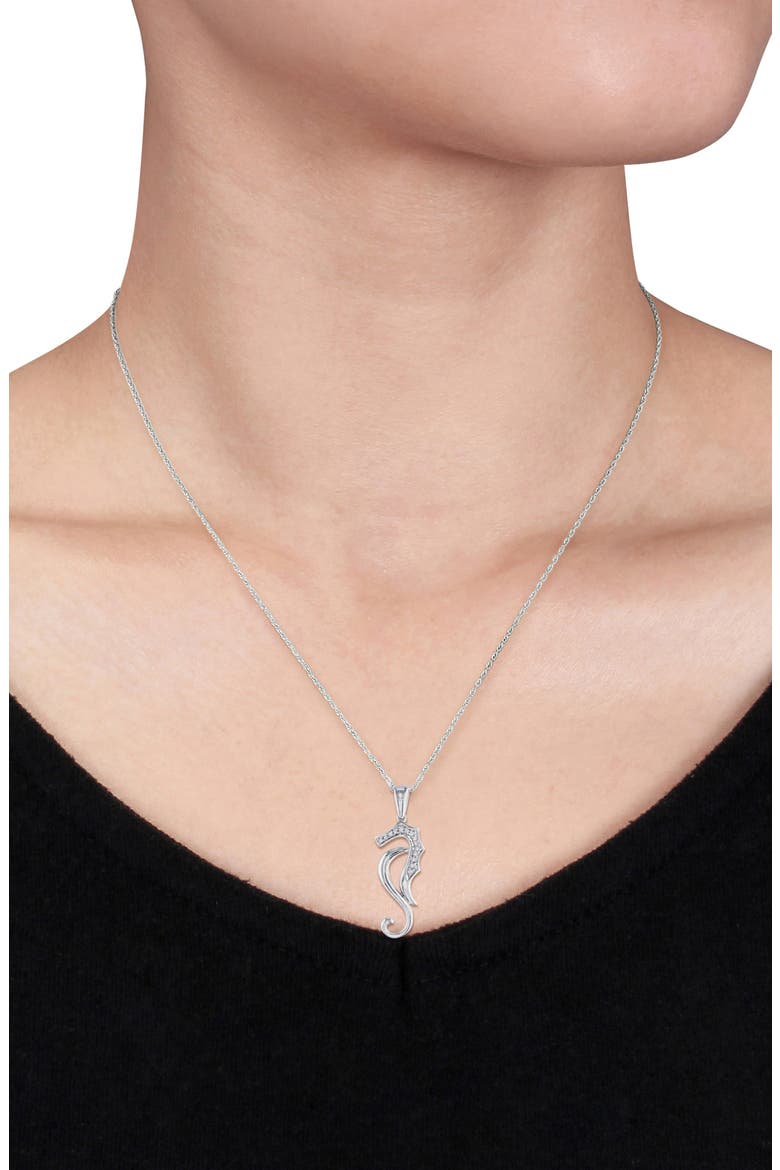 Nautical Diamond Pendant Necklace, Alternate, color, WHITE