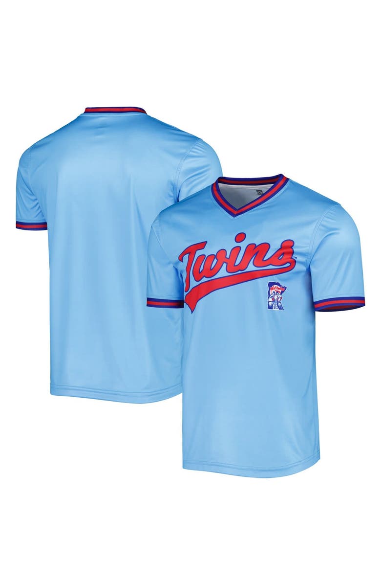 STITCHES Men's Stitches Light Blue Minnesota Twins Cooperstown Collection Team Jersey, Main, color,