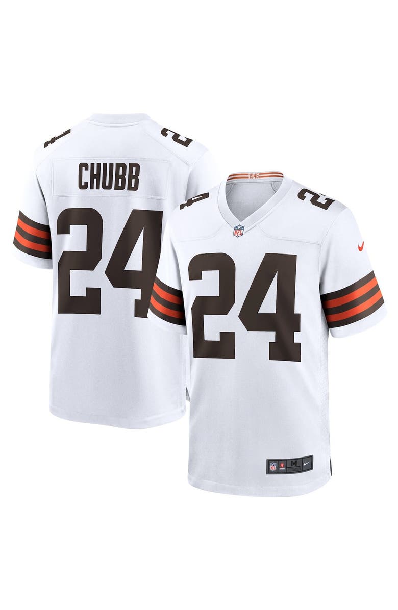 Nike Men's Nike Nick Chubb White Cleveland Browns Game Jersey, Main, color,