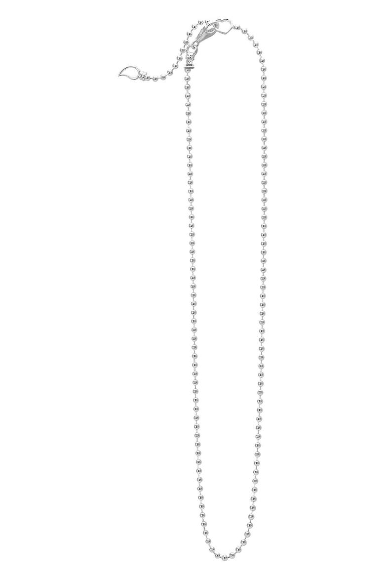 Ball Chain Necklace, Main, color, SILVER