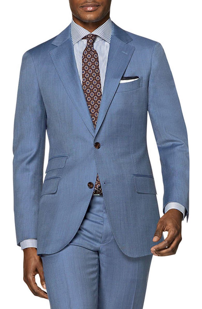 Suitsupply Solid Wool Suit, Main, color, 