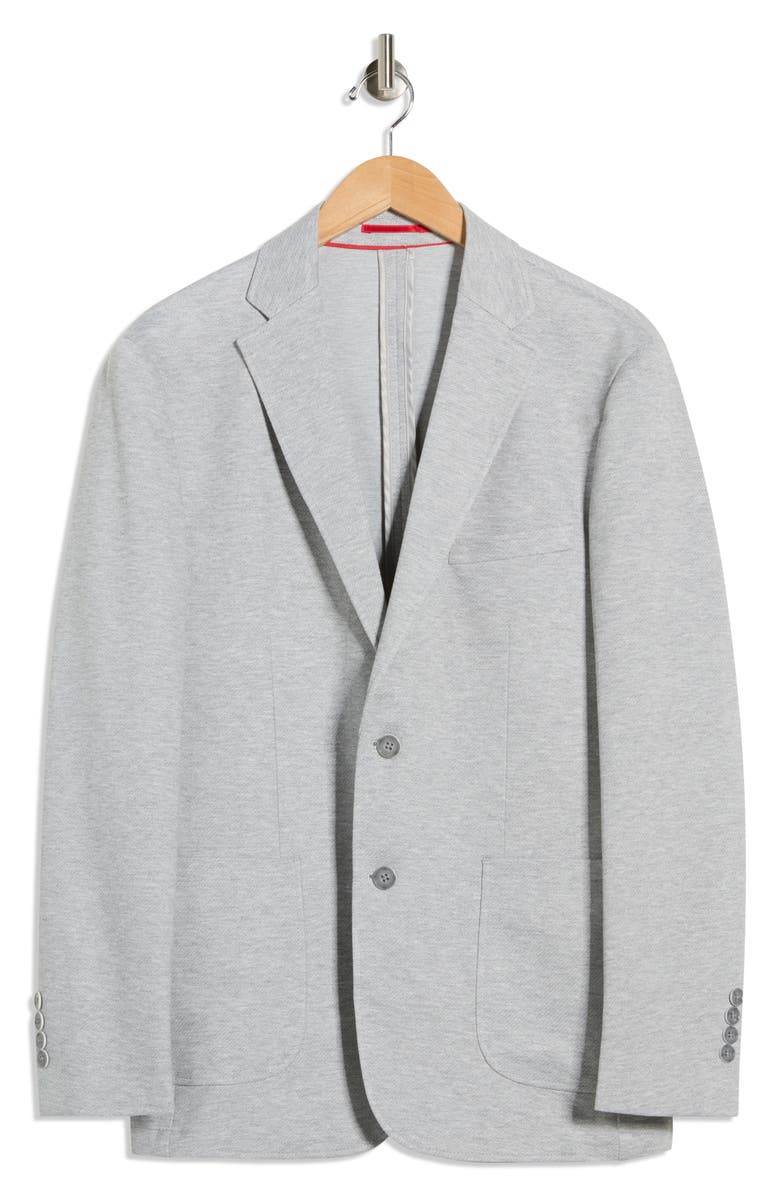 Lucky Brand Twill Knit Sport Coat, Alternate, color, Grey