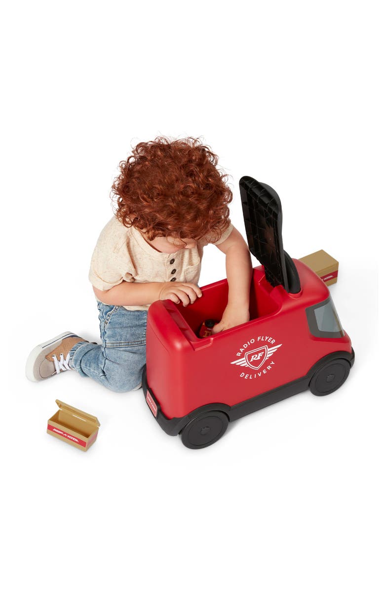 Radio Flyer Ride & Deliver Truck, Alternate, color, Red