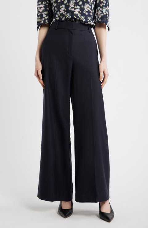 Mid Rise Wide Leg Pants
