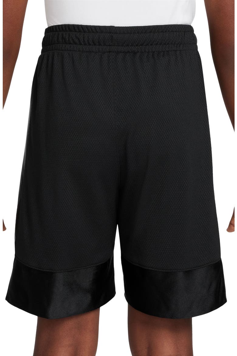 Kids' Dri-FIT Elite Basketball Shorts, Alternate, color, BLACK/ WHITE