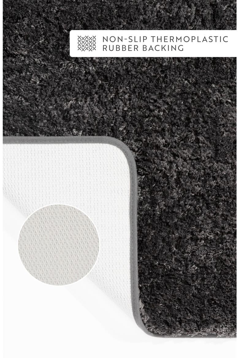 Plush Shaggy Bath Mat, Alternate, color, SHAGGY GRAY