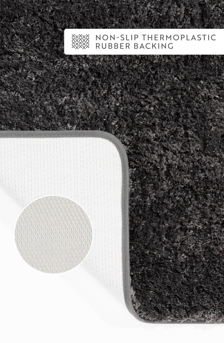 HOMESPUN Plush Shaggy Bath Mat, Alternate, color, Shaggy Gray