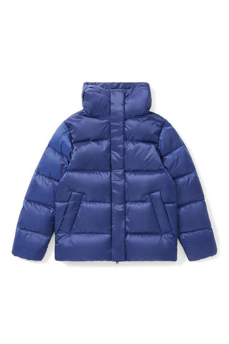 Re:Down® Puffy Puff Water Resistant Hooded Jacket, Alternate, color, COBALT