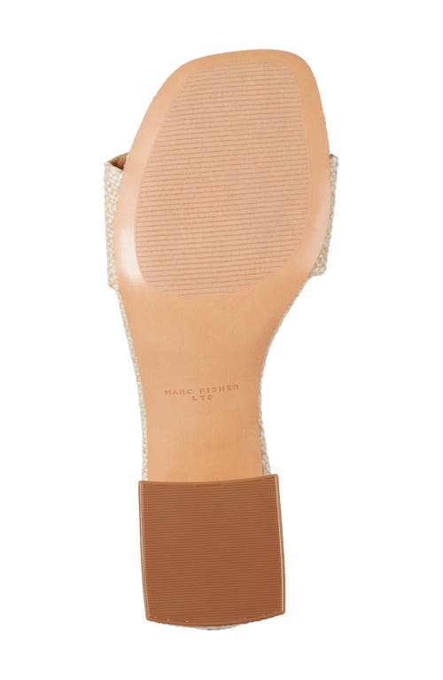 Marc Fisher Olysa Slide Sandal In Light Natural