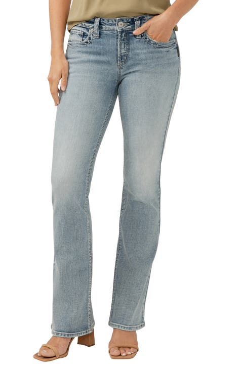 Suki Curvy Mid Rise Bootcut Jeans