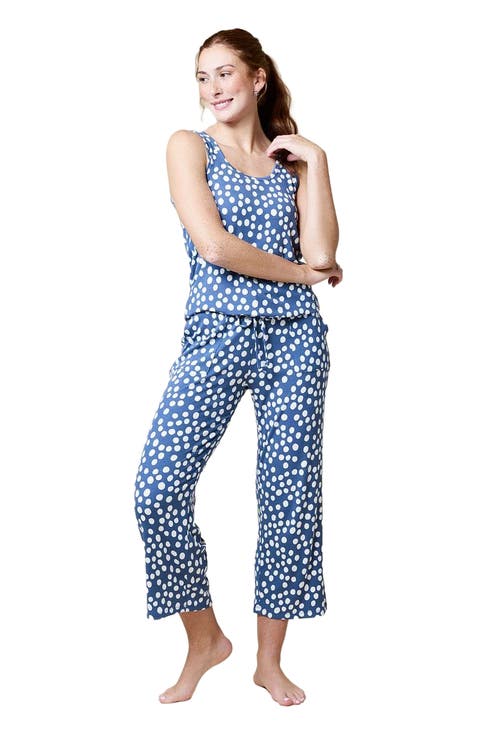 Ella - Scoop Tank with Capri Pant Sleepwear Set