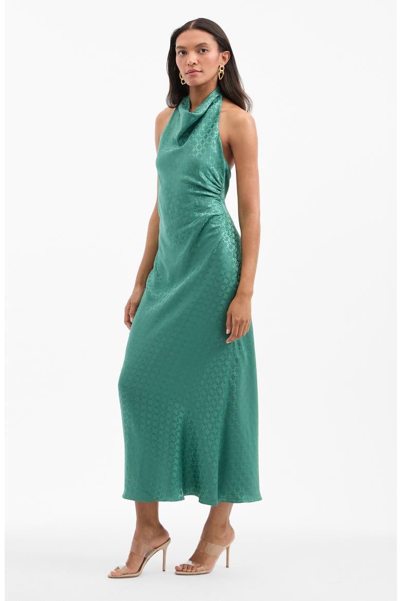 veronica beard halter dress Maggie Printed Halter Maxi Dress