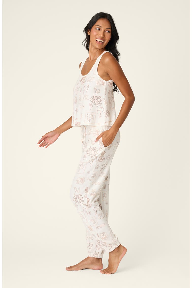 Palms Away Pajamas, Alternate, color, IVORY