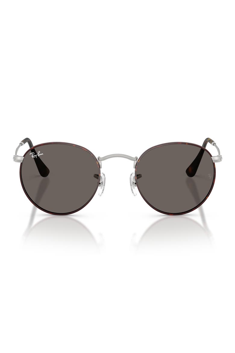 Icons 53mm Retro Sunglasses, Main, color, MATTE HAVANA ON MATTE SILVER
