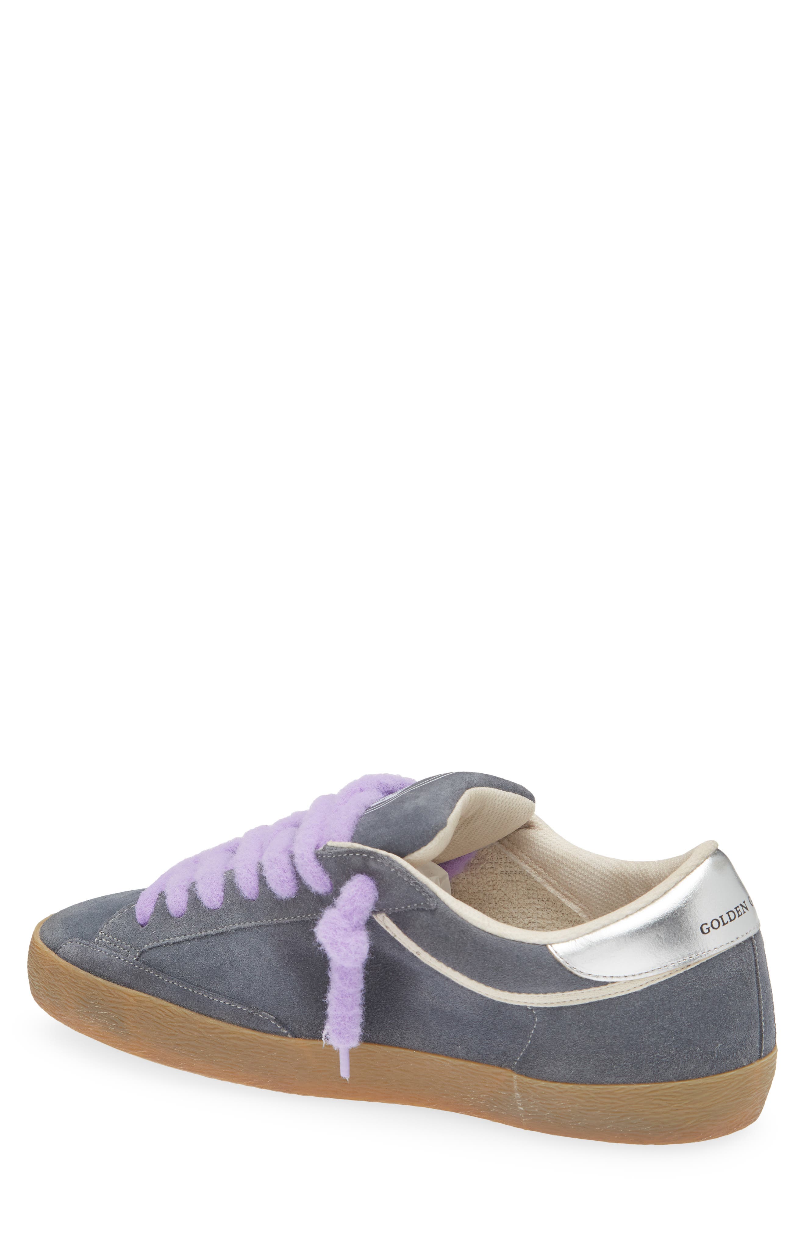 Golden Goose Super-Star Sneaker, Alternate, color, Stone Blue/Milk/Silver