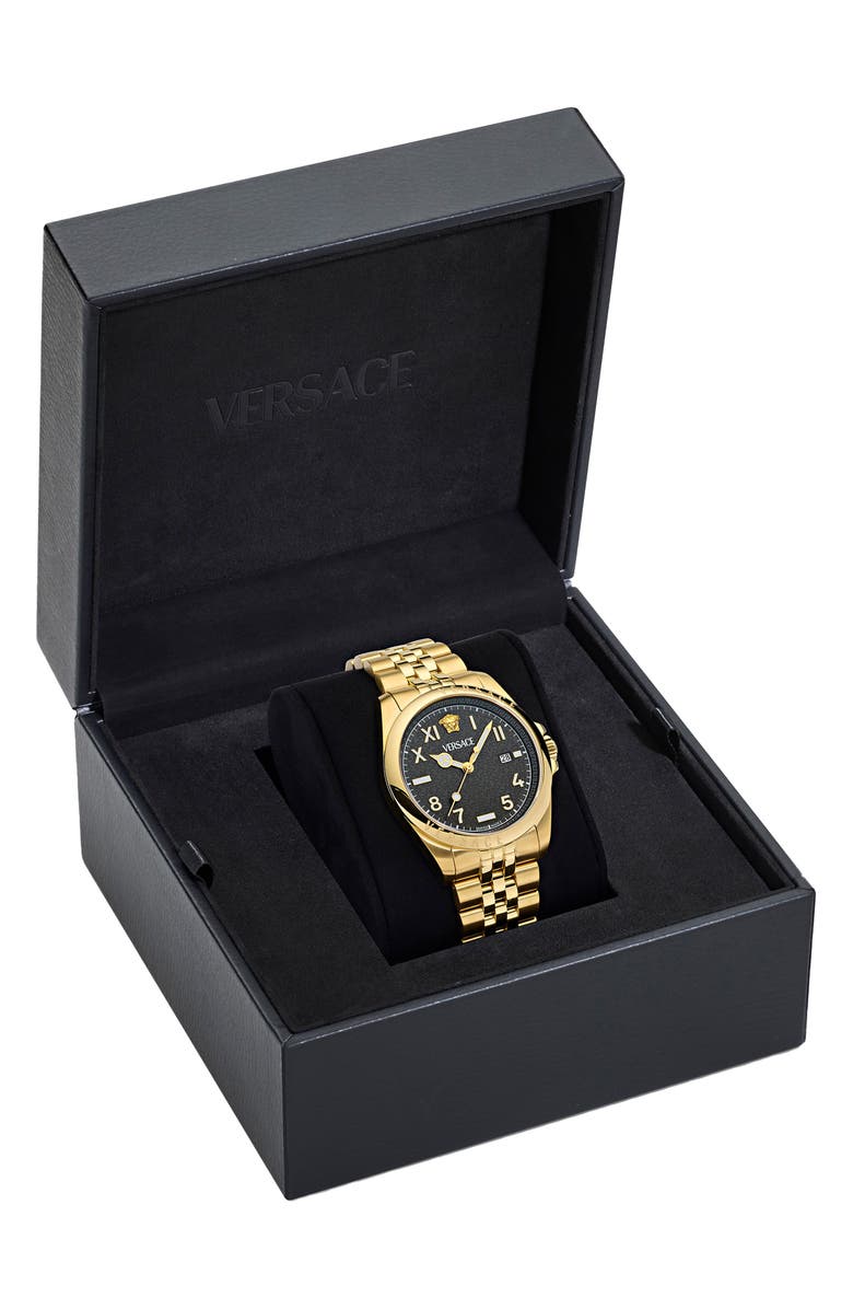 Versace Anteo Bracelet Watch, 41mm, Alternate, color, Ip Yellow Gold