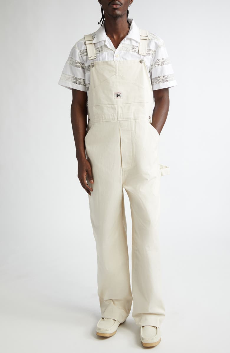 Bode Knolly Brook Overalls, Main, color, White