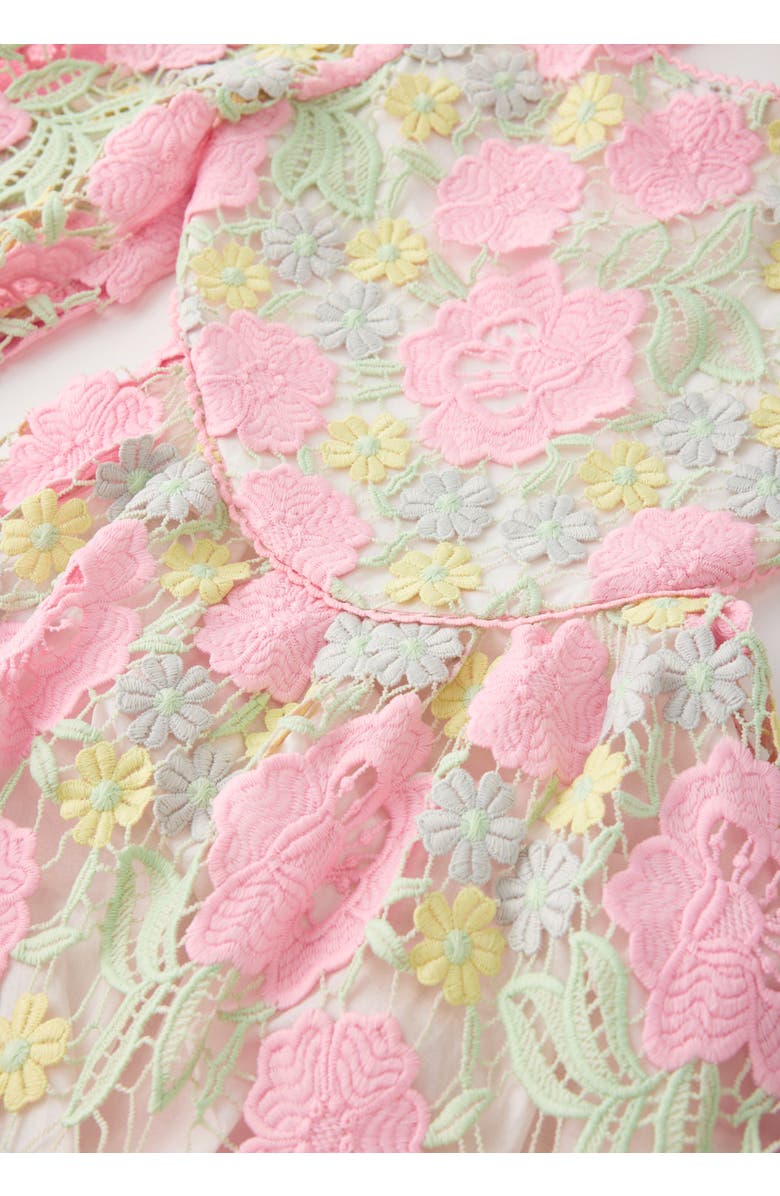 Marlo Kids Estella Embroidered Mini Dress, Alternate, color, Floral